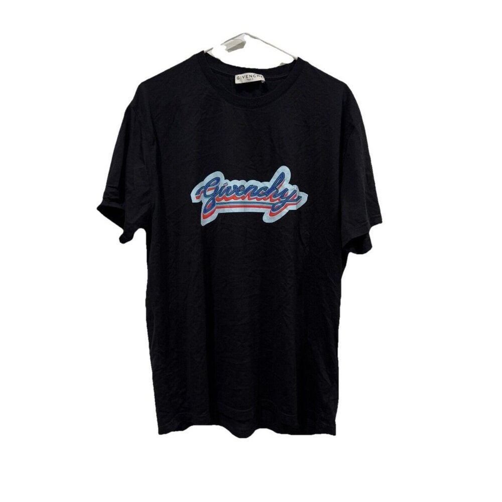 Women’s GIVENCHY RETRO LOGO‎ T-SHIRT BLACK Size Large L - Picture 3 of 13